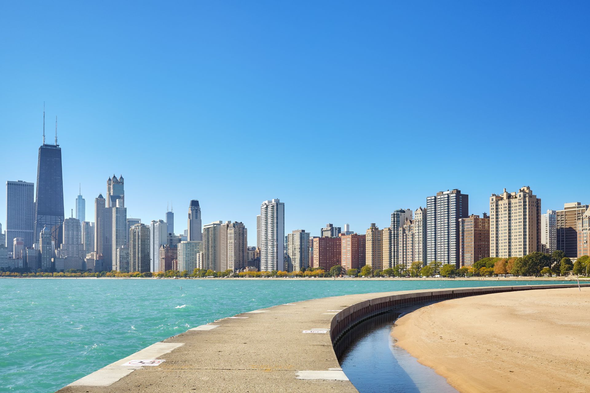 City Skyline by Water